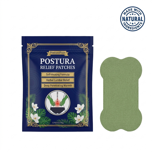 Postura Relief Patches™ — Herbal Lumbar Recovery (12-Pack)
